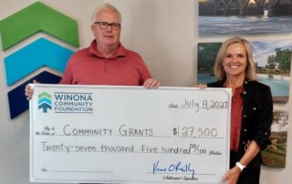 Golf Big Check - Winona Community Foundation