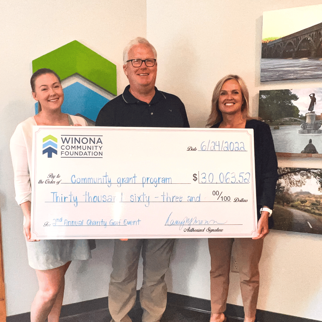 Golf Check 2022 Golf Check 2022 - Winona Community Foundation