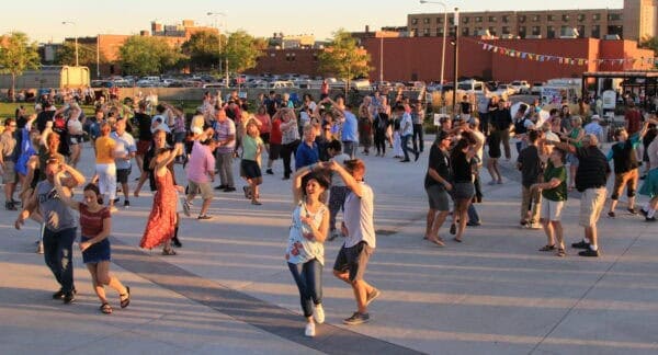 Swinging at Levee Park Dance 600x324 1 - Winona Community Foundation