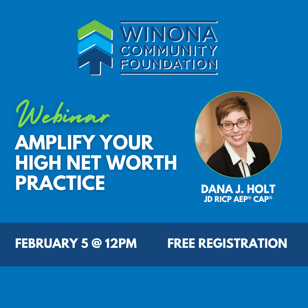 Webinar Dana Holt 1 - Winona Community Foundation